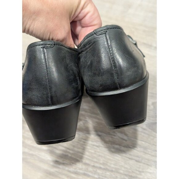 Dansko Tamara Womens Clog Size EU 39 - US 8.5-9 Buckle Black Leather Comfort - Picture 10 of 16